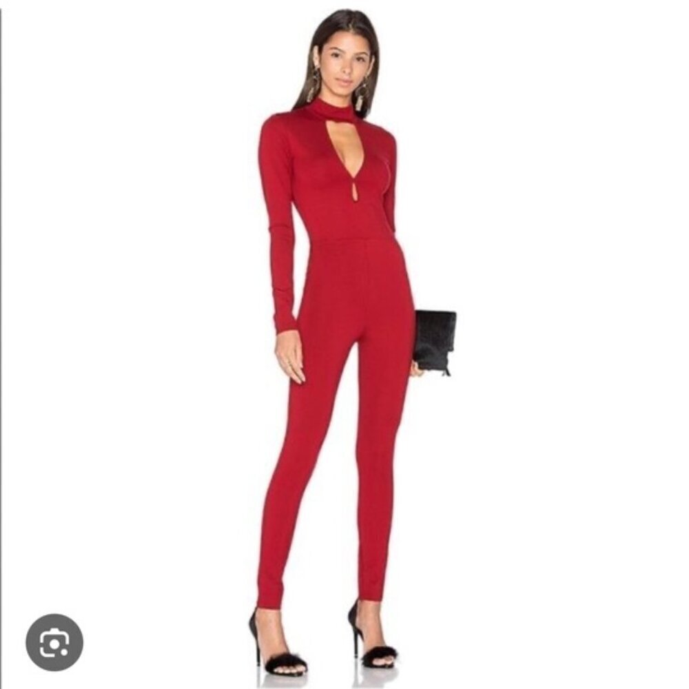LPA Jumpsuit 48 in Oxblood Red Sz S